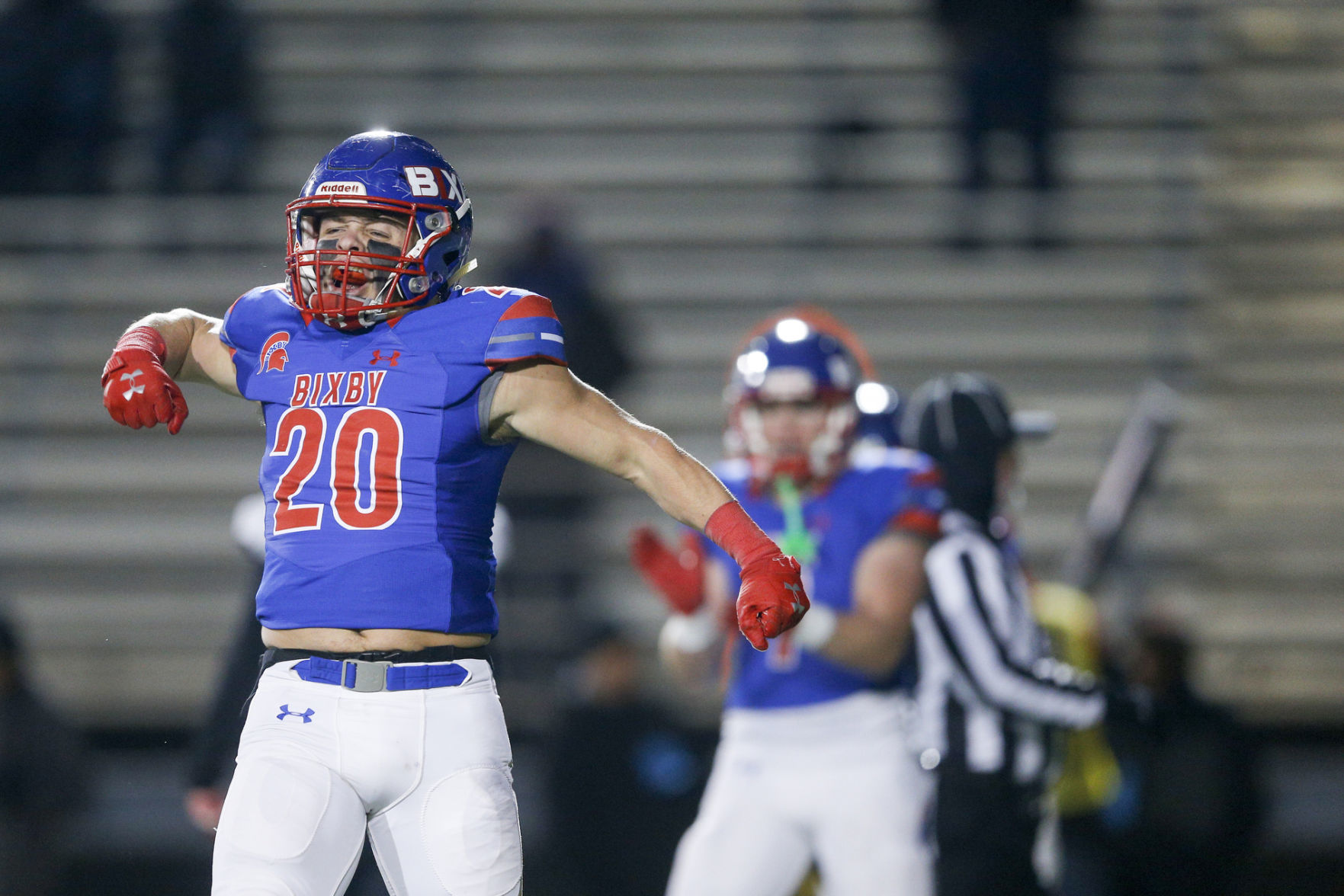 2019-20 All-World second team (defense): LB Brody Sartin, Bixby